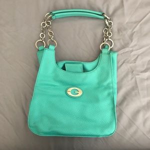 G by Guess aqua turquoise shoulder bag